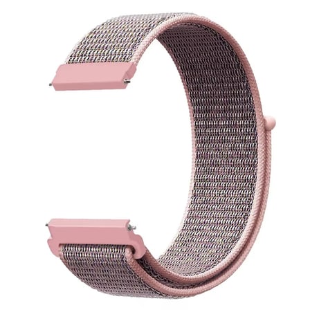 CaseOnn Garmin vívomove Trend Kordon Hasır Kumaş Nylon Kayış Rose Pink