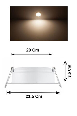 Philips Meson 23,5W Led Spot Panel 4000K Günışığı - Gömme Spot Lamba