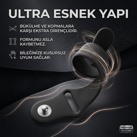 CaseOnn Haylou Watch Hyper Kordon Esnek Spor Silikon Kayış Pudra