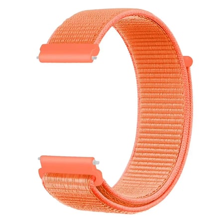 CaseOnn TicWatch GTH Kordon Hasır Kumaş Nylon Kayış Turuncu