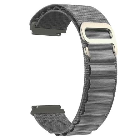 CaseOnn TCL Movetime MT42X Kordon Titanyum G-Kancalı Alpin Kumaş Kayış Gri