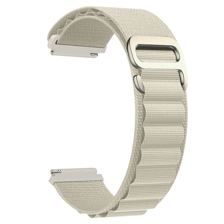 CaseOnn Huawei Watch GT 2 42mm Kordon Titanyum G-Kancalı Alpin Kumaş Kayış Bej