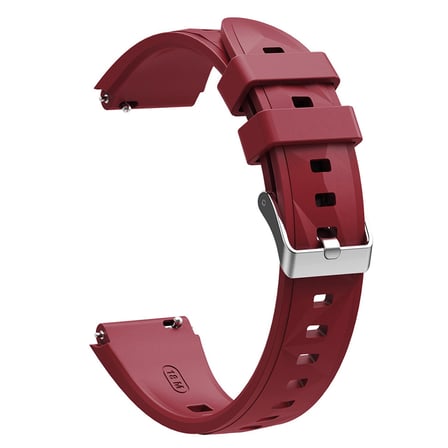 CaseOnn Huawei Watch GT 5 Pro 42mm Kordon Prizma Tokalı Spor Silikon Kayış Bordo