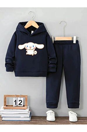 Kız Çocuklar İçin Premium 3. İplik Compact Sweatshirt & Eşofman Takımı