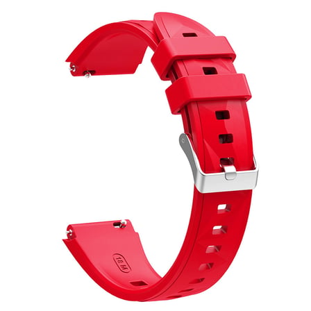 CaseOnn Garmin Forerunner 255S Kordon Prizma Tokalı Spor Silikon Kayış Kırmızı