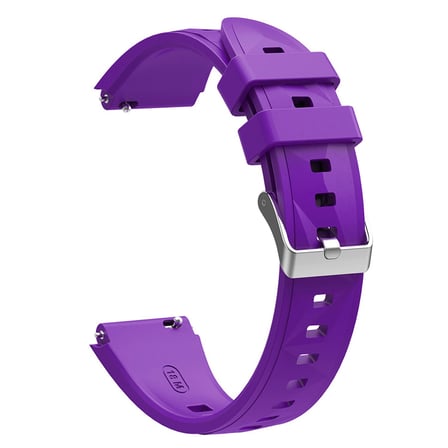 CaseOnn Garmin Venu 2S Kordon Prizma Tokalı Spor Silikon Kayış Mor