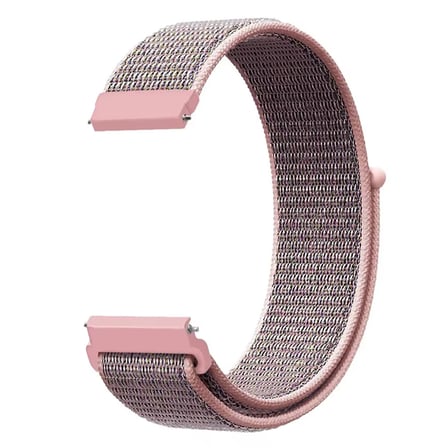 CaseOnn Garmin vivomove 3S Kordon Hasır Kumaş Nylon Kayış Rose Pink