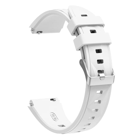CaseOnn Fossil Gen 6 (42mm) Kordon Prizma Tokalı Spor Silikon Kayış Beyaz