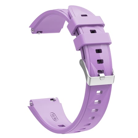 CaseOnn TicWatch C2 Plus (Rose Gold) Kordon Prizma Tokalı Spor Silikon Kayış Lila