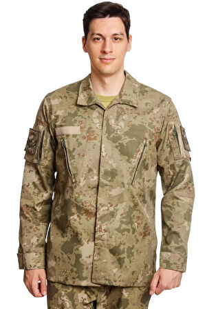 Kara Kuvvetleri Yeni Kamuflaj Renkli Uzun Kollu Taktik Gomlek Long Sleeve Camouflage