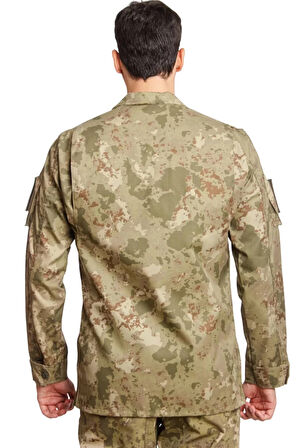 Kara Kuvvetleri Yeni Kamuflaj Renkli Uzun Kollu Taktik Gomlek Long Sleeve Camouflage