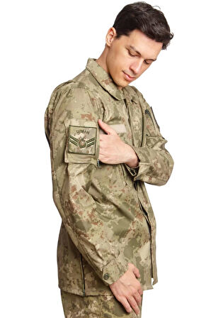 Kara Kuvvetleri Yeni Kamuflaj Renkli Uzun Kollu Taktik Gomlek Long Sleeve Camouflage