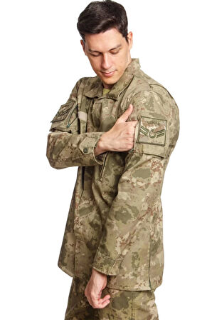 Kara Kuvvetleri Yeni Kamuflaj Renkli Uzun Kollu Taktik Gomlek Long Sleeve Camouflage