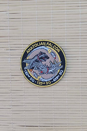 anatolian falcon 192. sQ 132. sQ 493. sQ yazili nakis islemeli arma pec patch