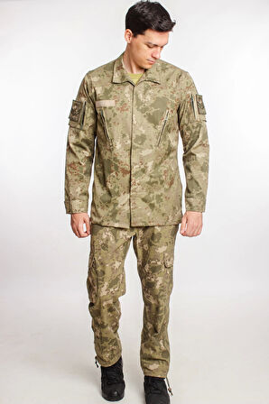 Kara Kuvvetleri Yeni Kamuflaj Renkli Uzun Kollu Taktik Gomlek Kargo Cepli Pantolon Alt ust Takim Long Sleeve Camouflage