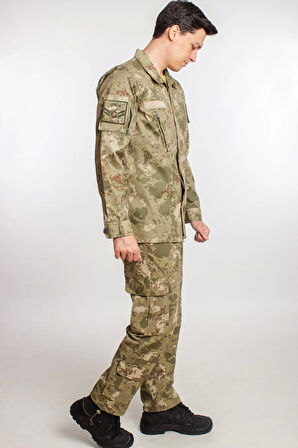 Kara Kuvvetleri Yeni Kamuflaj Renkli Uzun Kollu Taktik Gomlek Kargo Cepli Pantolon Alt ust Takim Long Sleeve Camouflage