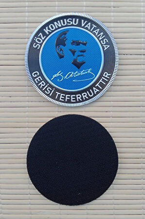 soz konusu vatansa gerisi teferruattir 3d termoplastik silikon kabartma arma patch pec