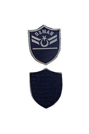 Hava Kuvvetleri Uzman Cavus 1 Kademe Lacivert Zemin Nakisli Mini Polar Arma Rutbesi