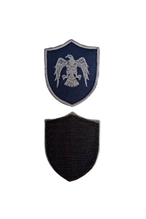 Hava Kuvvetleri Lacivert Zemin Kartal Nakisli Mini Polar Er Rutbe Arma