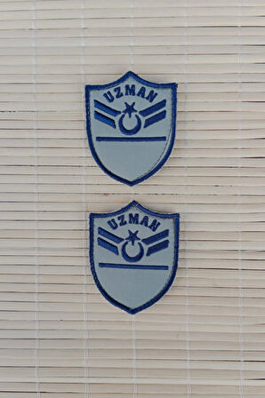 Hava Kuvvetleri Uzman Cavus 1 Kademe Gri Zemin Nakisli Mini Tisort Rutbesi