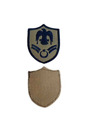 Hava Kuvvetleri Astsubay Cavus Kartal Nakisli Gri Zemin Mini Tisort Rutbesi