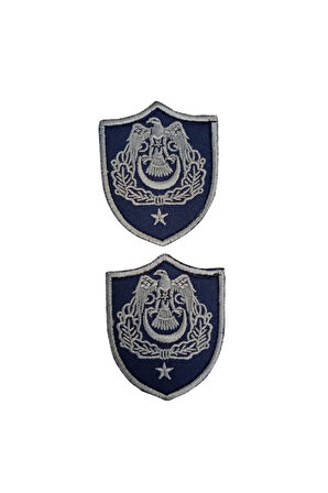Hava Kuvvetleri Binbasi Subay Lacivert Zemin Kartal Nakisli Sirmali Mini Polar Rutbesi