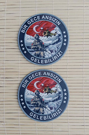 bir gece ansizin gelebiliriz 3d tpu termoplastik silikon kabartma nakis islemeli arma patch pec