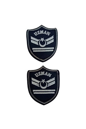 Hava Kuvvetleri Uzman Cavus 2 Kademe Lacivert Zemin Nakisli Mini Polar Arma Rutbesi