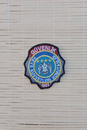 hava kuvvetleri komutanligi guvenlik 1993 nakis islemeli arma pec patch