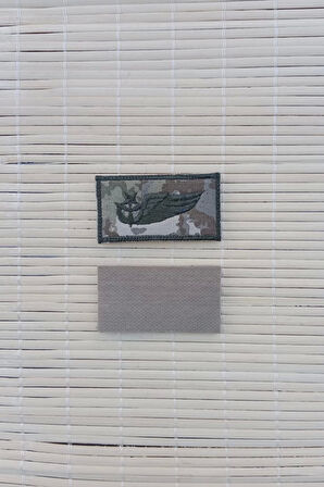 kara kuvvetleri kamuflaj renkli teknisyen yarim kanat nakis brove