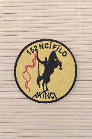 152 nci filo akinci yazili nakis islemeli arma patch pec