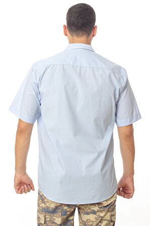 hava kuvvetleri astsubay ve uzman cavus kisa kollu safari mavi gomlek