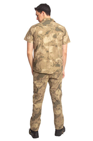 Jandarma Kamuflaj Renkli Kisa Kollu Cepli Taktik Gomlek Dogu Komando Kamuflaj Taktik Pantolon Alt Ust Takim