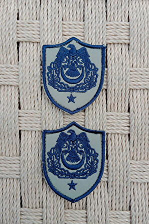 Hava Kuvvetleri Binbasi Subay Gri Zemin Kartal Nakisli Sirmali Mini Tisort Rutbesi