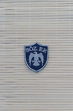 Hava Kuvvetleri Lacivert Zemin Sozlesmeli Kartal Nakisli Mini Polar Rutbe Arma