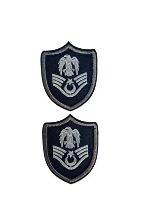 Hava Kuvvetleri Astsubay Ustcavus Lacivert Zemin Kartal Nakisli Mini Polar Rutbesi