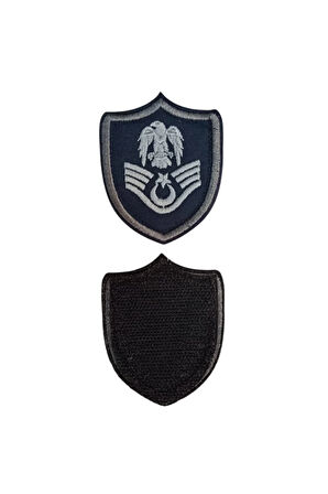 Hava Kuvvetleri Astsubay Ustcavus Lacivert Zemin Kartal Nakisli Mini Polar Rutbesi