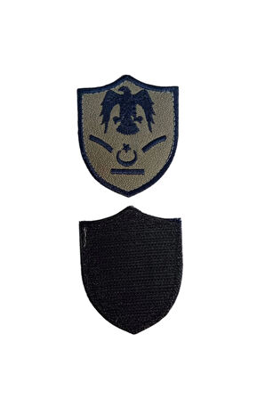 Hava Kuvvetleri Yedek Astsubay Kartal Nakisli Gri Zemin Mini Tisort Rutbe