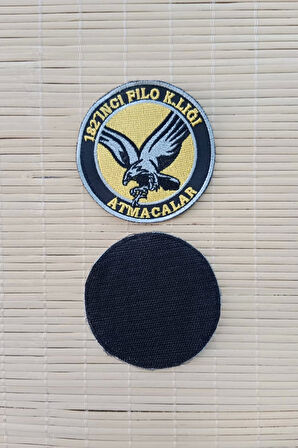 182. filo komutanligi atmacalar yazili kartal logolu nakis islemeli arma pec patch