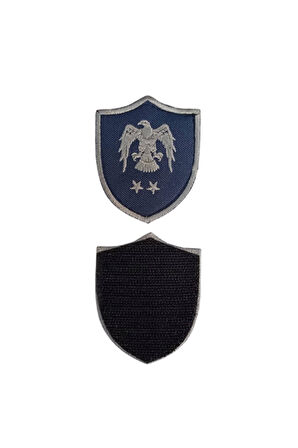 Hava Kuvvetleri Ustegmen Lacivert Zemin Kartal Nakisli Mini Polar Arma Rutbesi