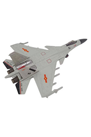 J 15 Flaying Shark Cek Birak Gri renkli Askeri Savas Ucagi Modeli Maket Ucak
