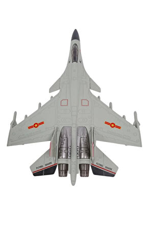 J 15 Flaying Shark Cek Birak Gri renkli Askeri Savas Ucagi Modeli Maket Ucak