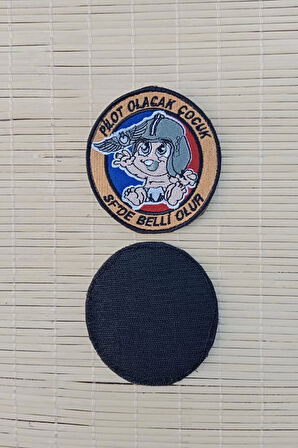 pilot olacak cocuk sf de belli olur nakis islemeli arma pec patch