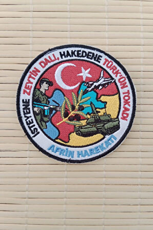 isteyene Zeytin Dali Hakedene Turkun Tokadi Afrin Harekati Nakis islemeli Arma Pec Patch