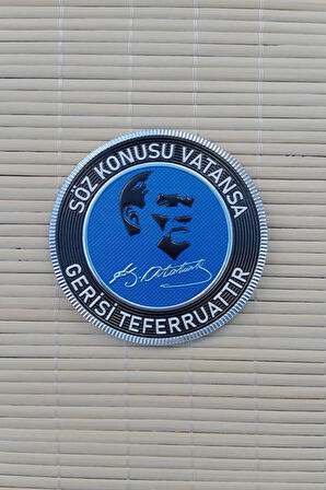 Soz Konusu Vatansa Gerisi Teferruattir 3D Termoplastik Silikon Kabartma Arma Pec Patch