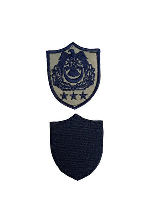 Hava Kuvvetleri Albay Subay Gri Zemin Kartal Nakisli Sirmali Mini Tisort Rutbesi