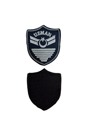 Hava Kuvvetleri Uzman Cavus 7 Kademe Lacivert Zemin Nakisli Mini Polar Arma Rutbesi