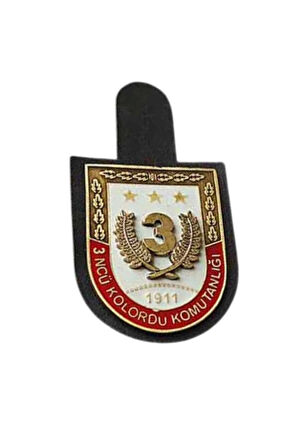 3 ncu Kolordu komutanligi 1911 1 nolu harici metal gogus brovesi