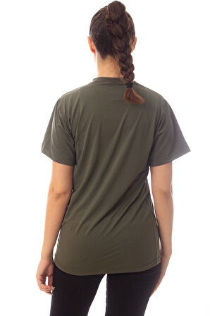 Kisa Kollu Sedef Yesili Renkli Yuvarlak Yakali Microfiber Nano Thermal iclik Tisort