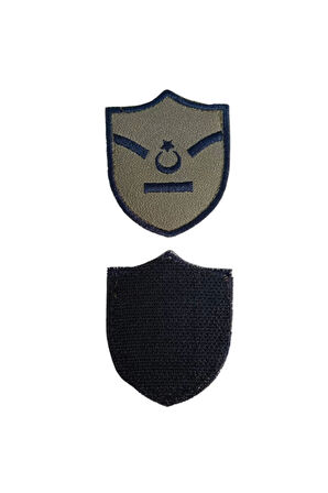 Hava Kuvvetleri Gri Zemin Yedek Astsubay Kartal Nakisli Mini Tisort Rutbesi